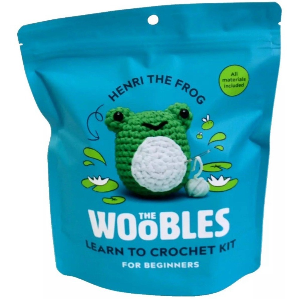 The Woobles Crochet Kit For Beginners As Seen On Shark Tank Henri The Frog